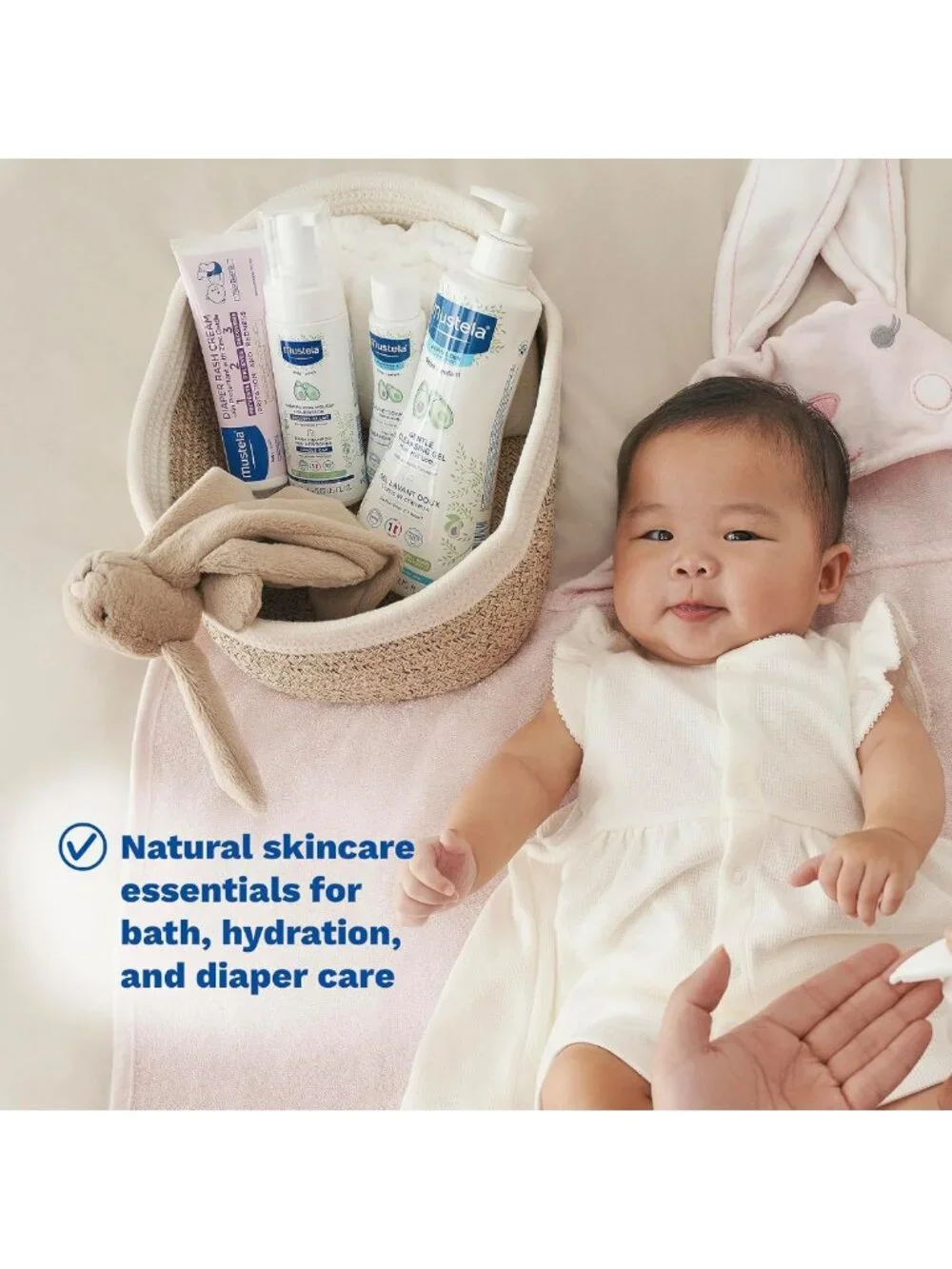 Newborn Baby Skincare Gift Set - Natural Plant-Based Bath Essentials - 5 Items